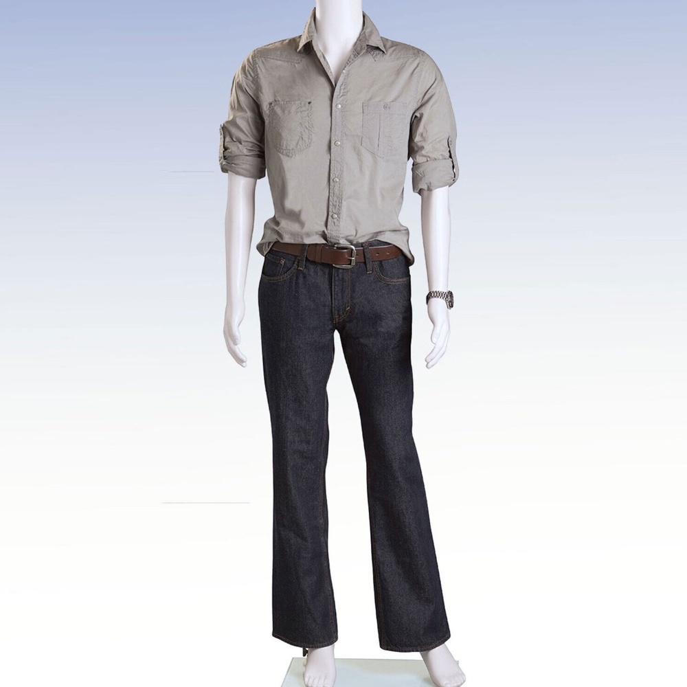 White Plastic Male Headless Mannequin Store Clothing Photography Display